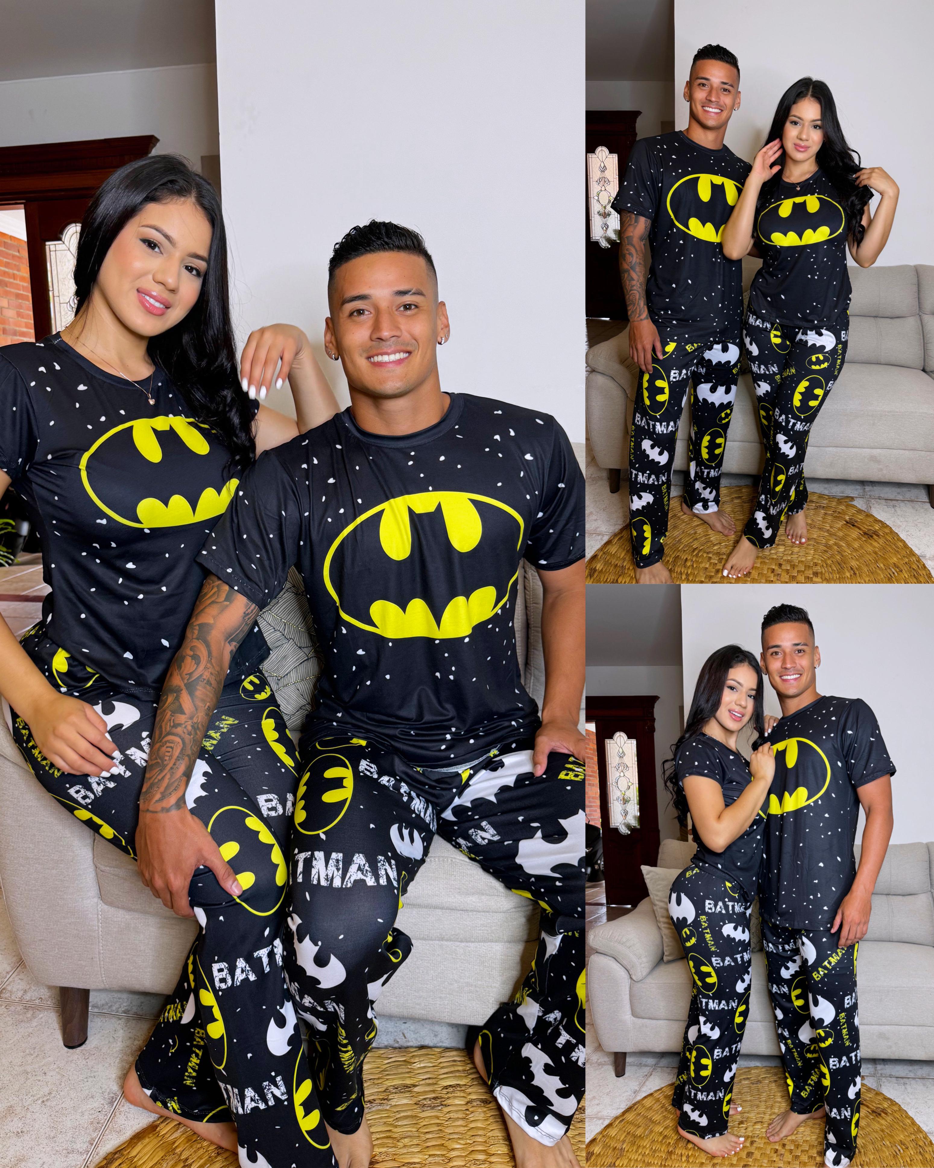 Combo Pareja (2 Pijamas Dama y Caballero BATMAN)