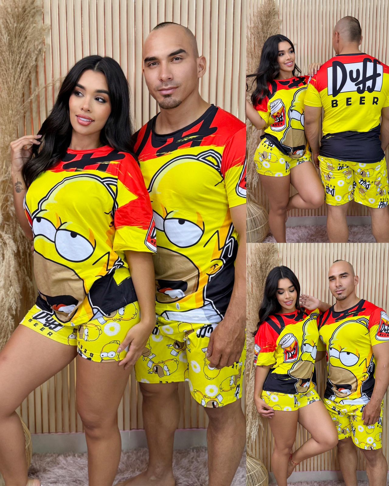 Combo Pareja (2 Pijamas Dama y Caballero Homero)