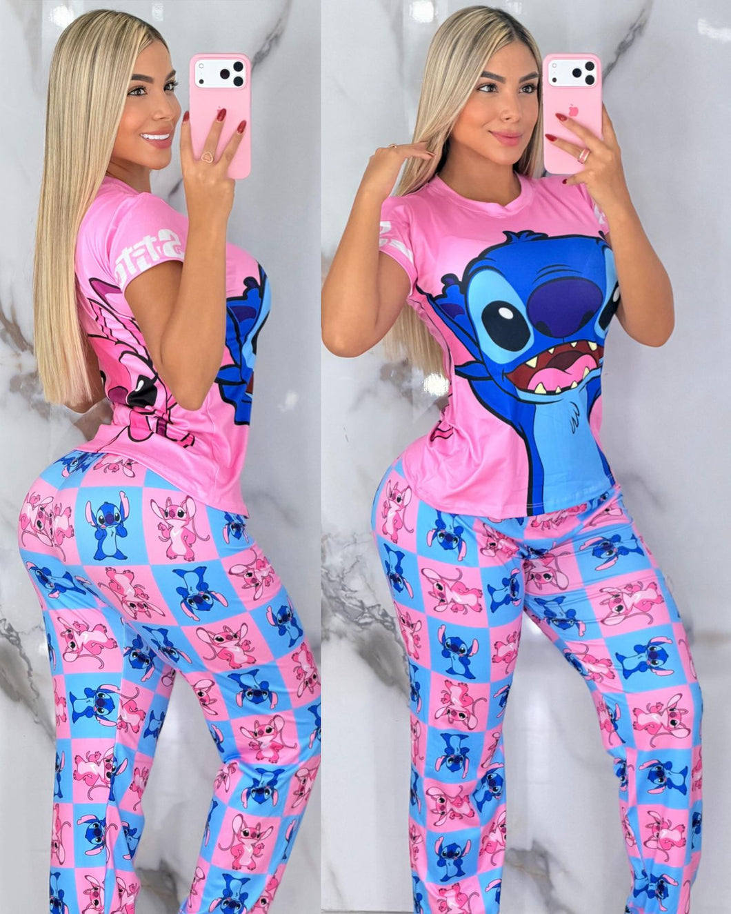 Conjunto Pijama Larga Dama REF 5055