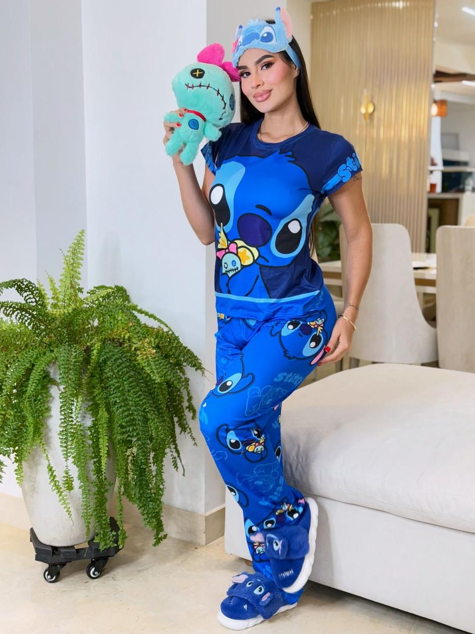 Conjunto Pijama Larga Dama REF 5044