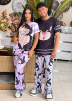 Combo Pareja (2 Pijamas Dama y Caballero Gatos)