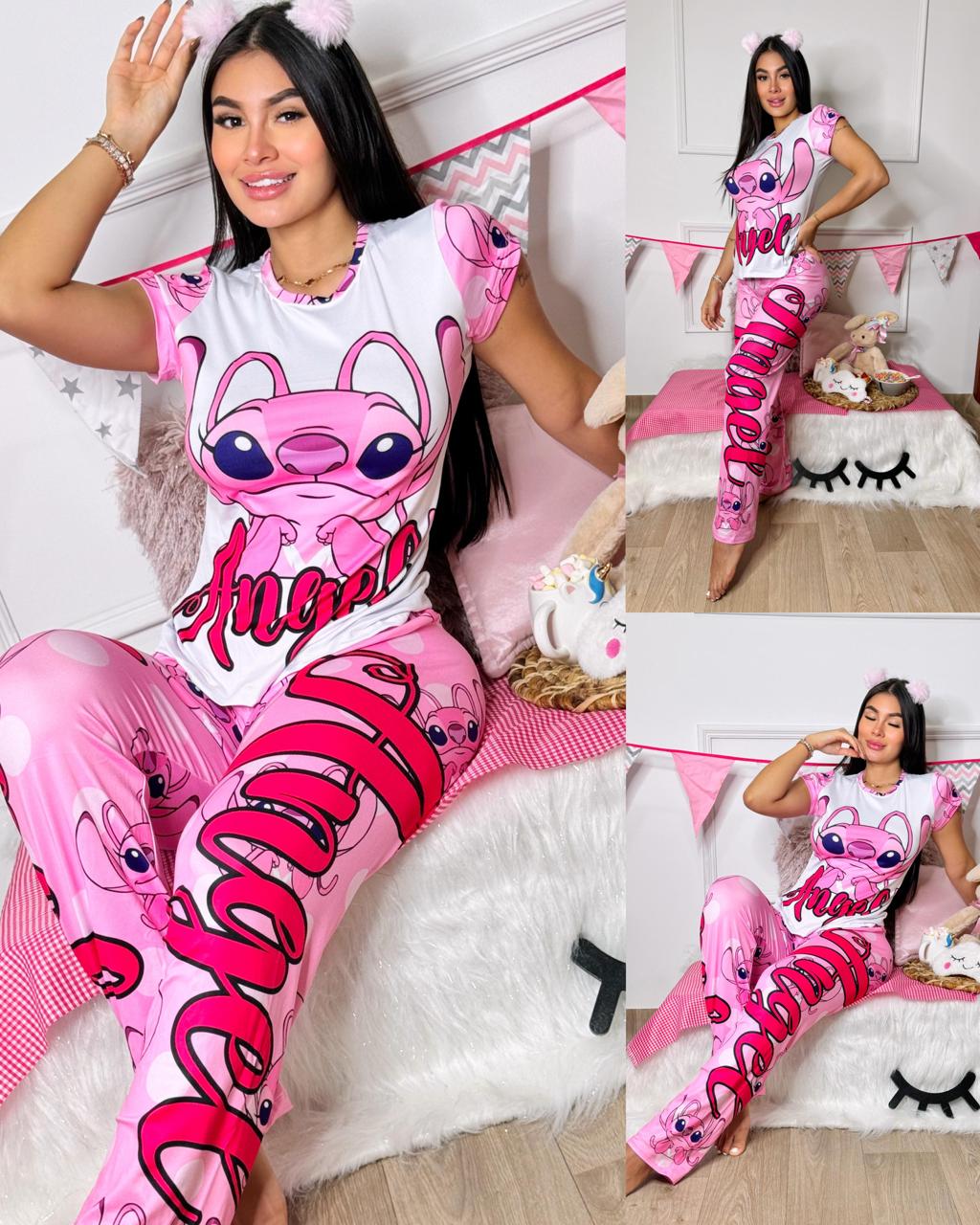 Conjunto Pijama DAMA Larga Ref Angel