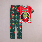 PIJAMA FAMILIA GRINCH ROJO