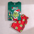 PIJAMA FAMILIA GRINCH VERDE