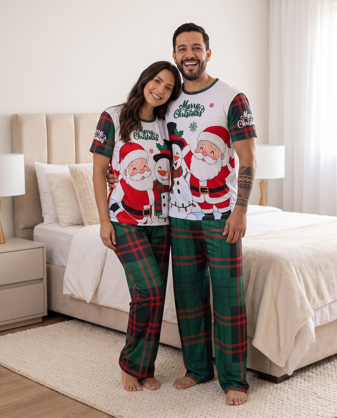 PIJAMA FAMILIA NOEL NIEVE