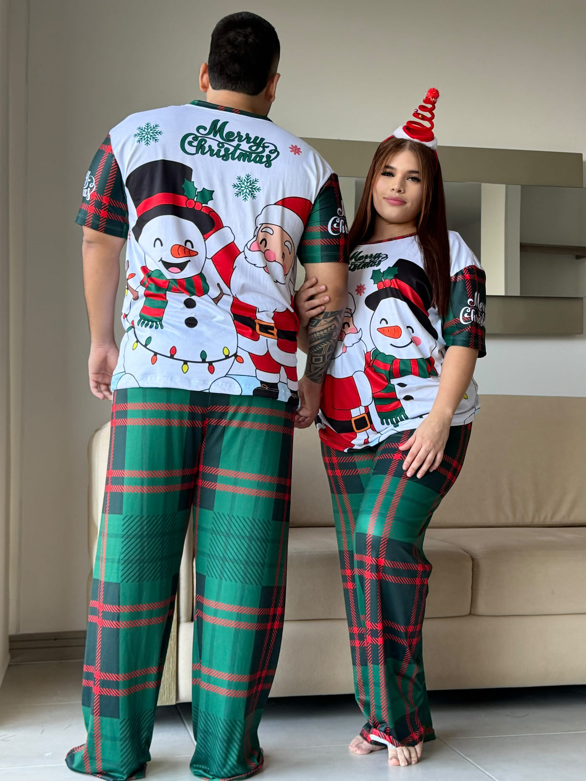 PIJAMA FAMILIA NOEL NIEVE