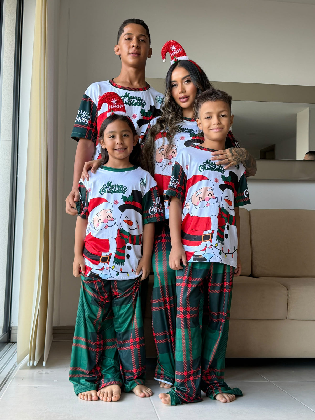 PIJAMA FAMILIA NOEL NIEVE