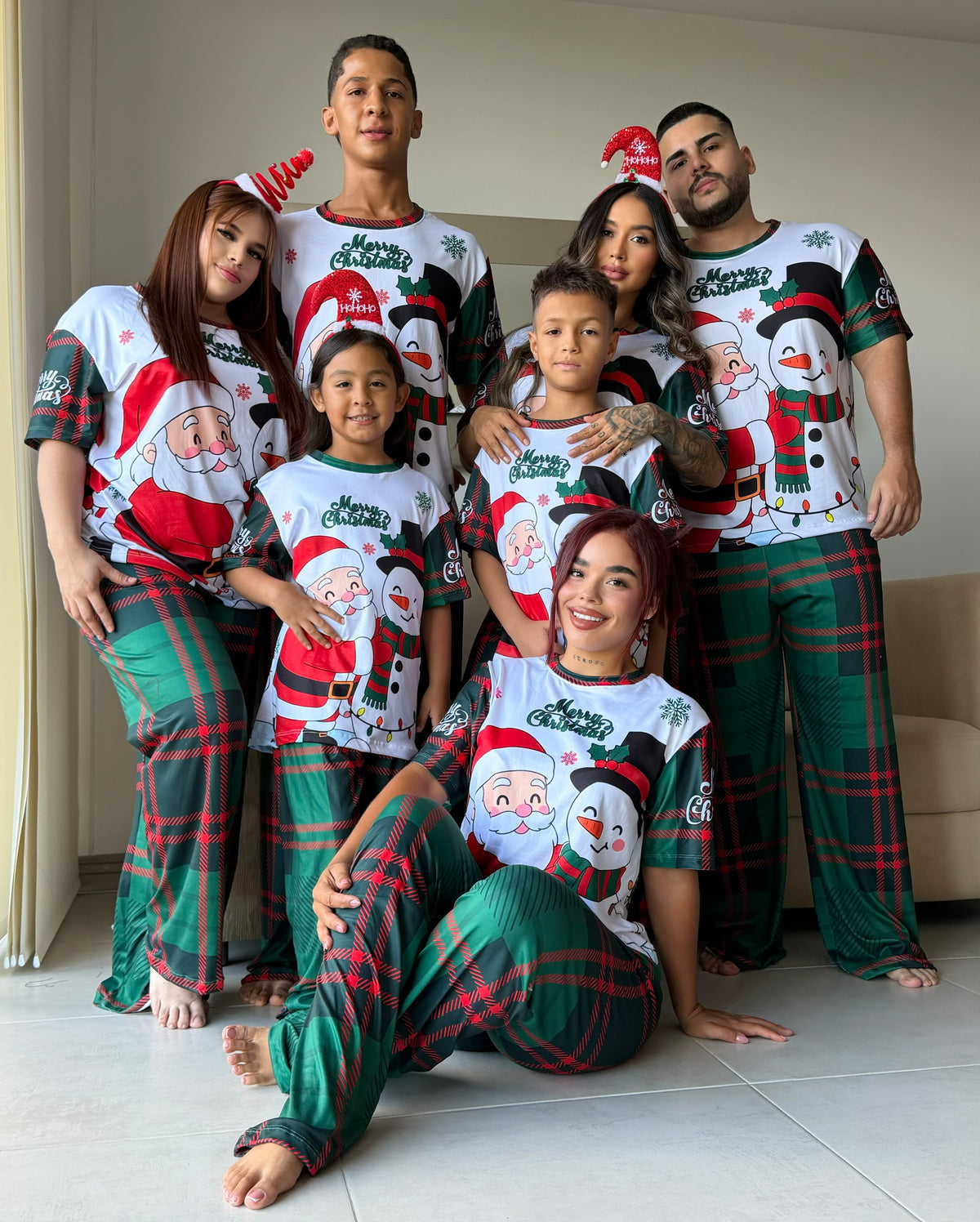 PIJAMA FAMILIA NOEL NIEVE