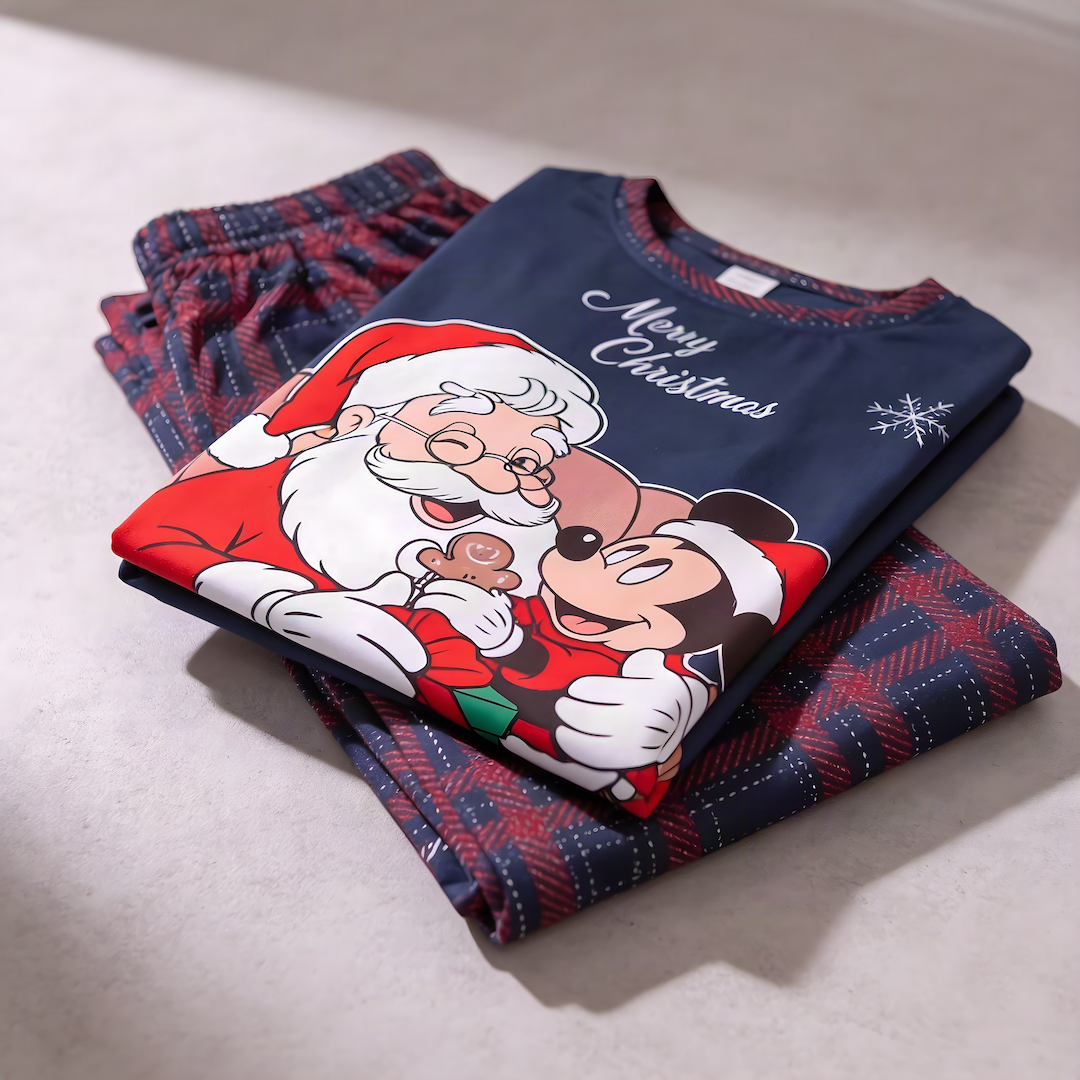 PIJAMA FAMILIA NOEL MICKEY