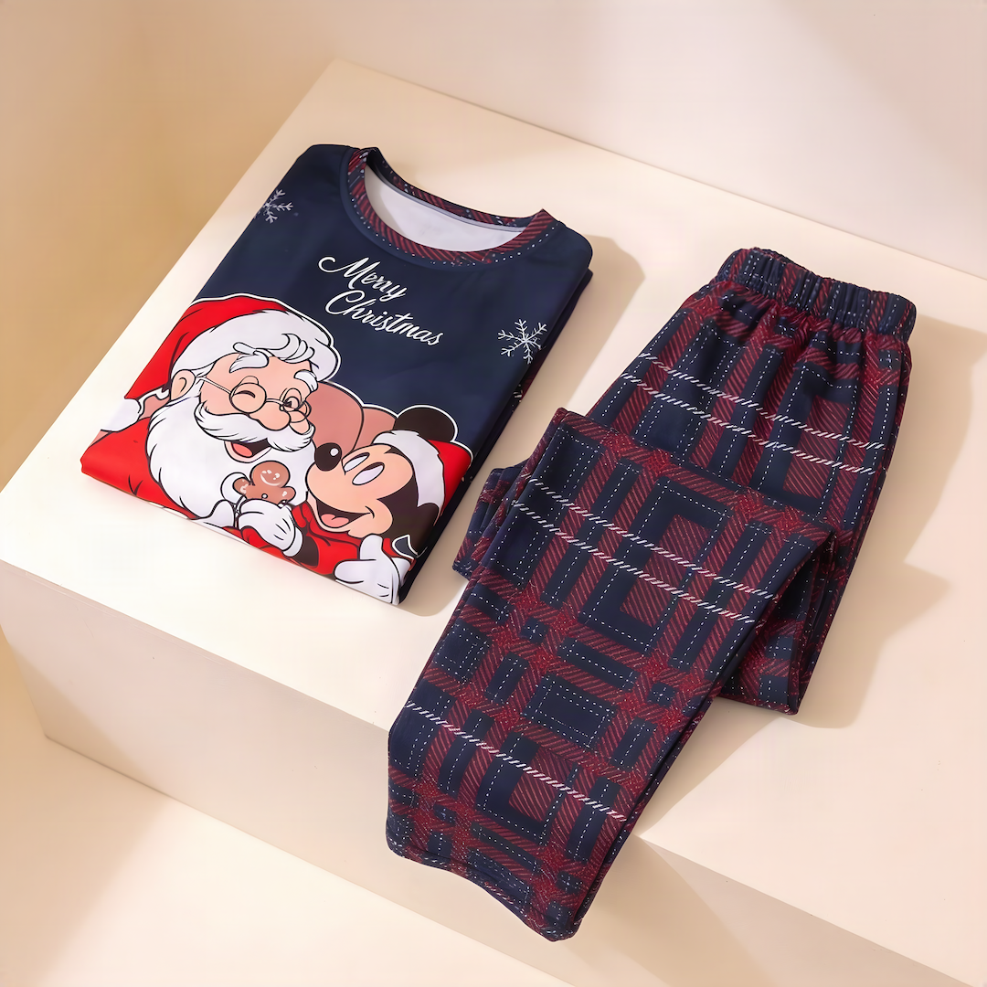 PIJAMA FAMILIA NOEL MICKEY
